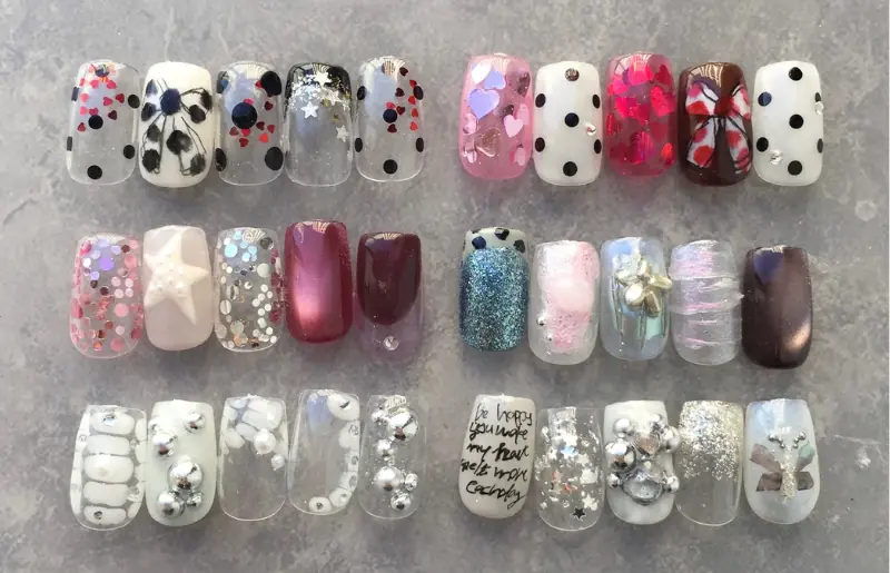 Japanese gel nail designs